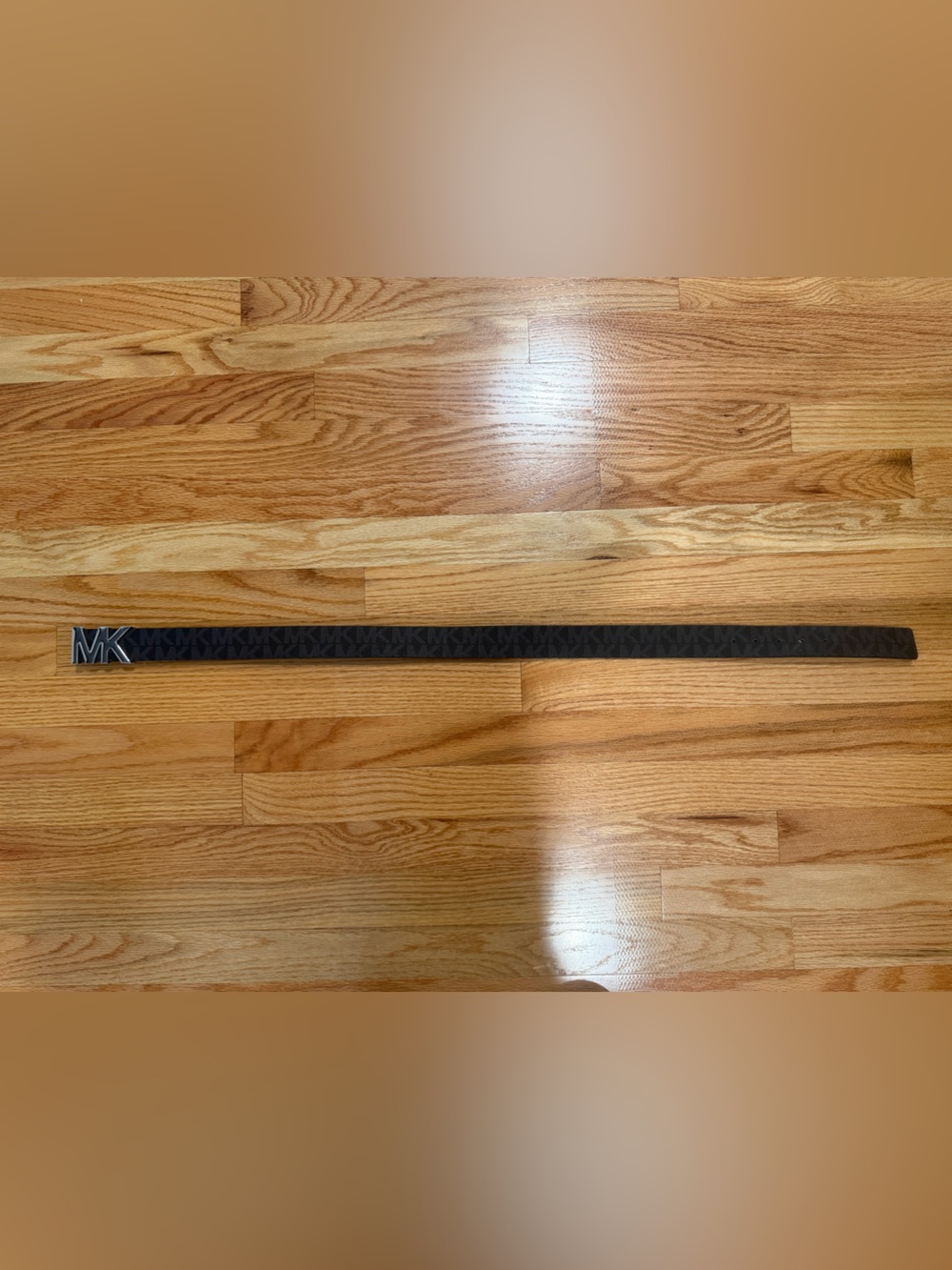 Michael Kors MK Logo Black Belt Size Small